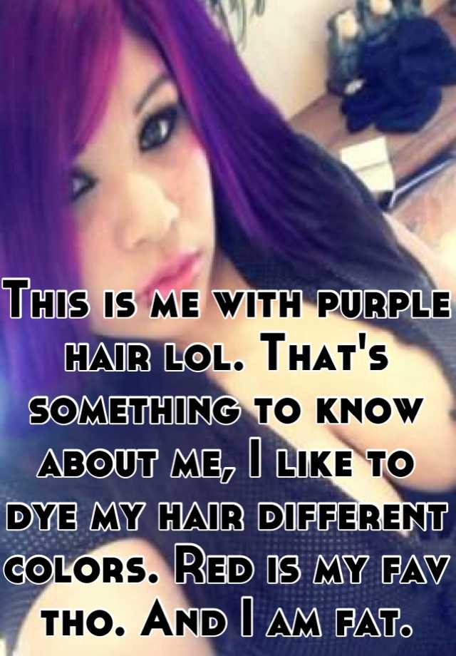 purple hair lol