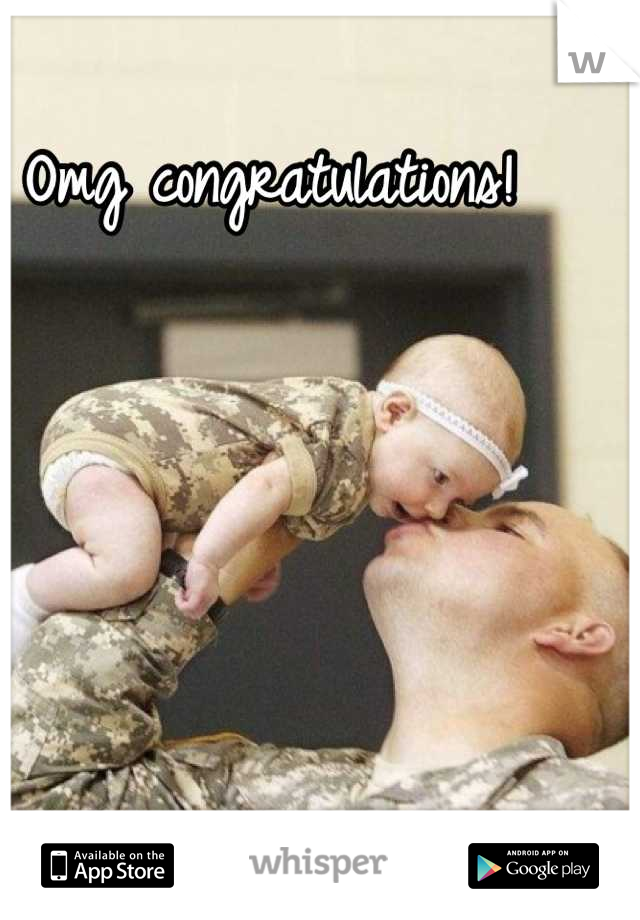 Omg congratulations!