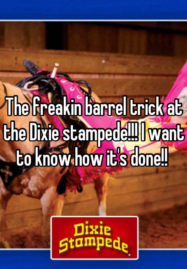 19 Wonderful Ways Dolly stampede barrel trick with 100% working