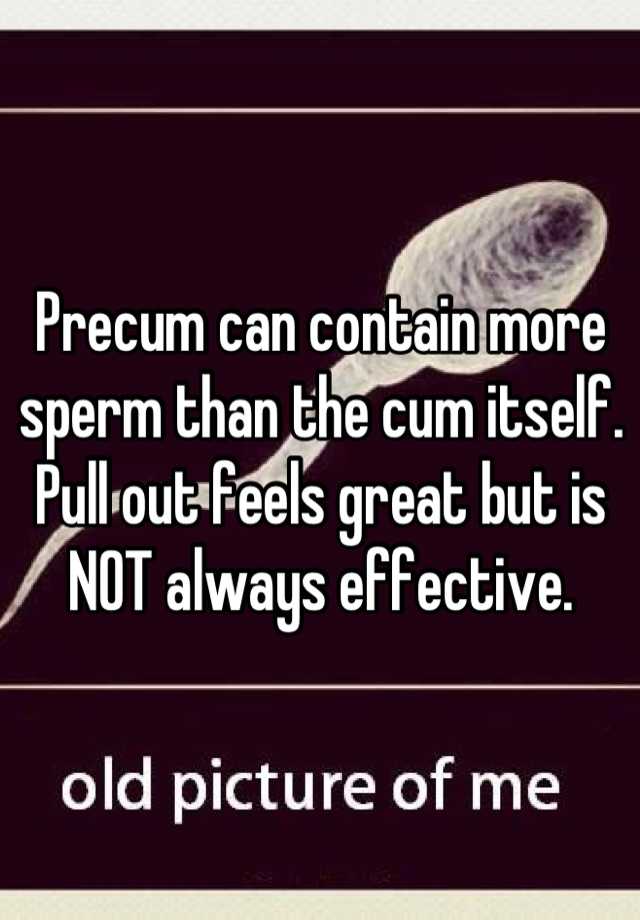 How much sperm is in precum
