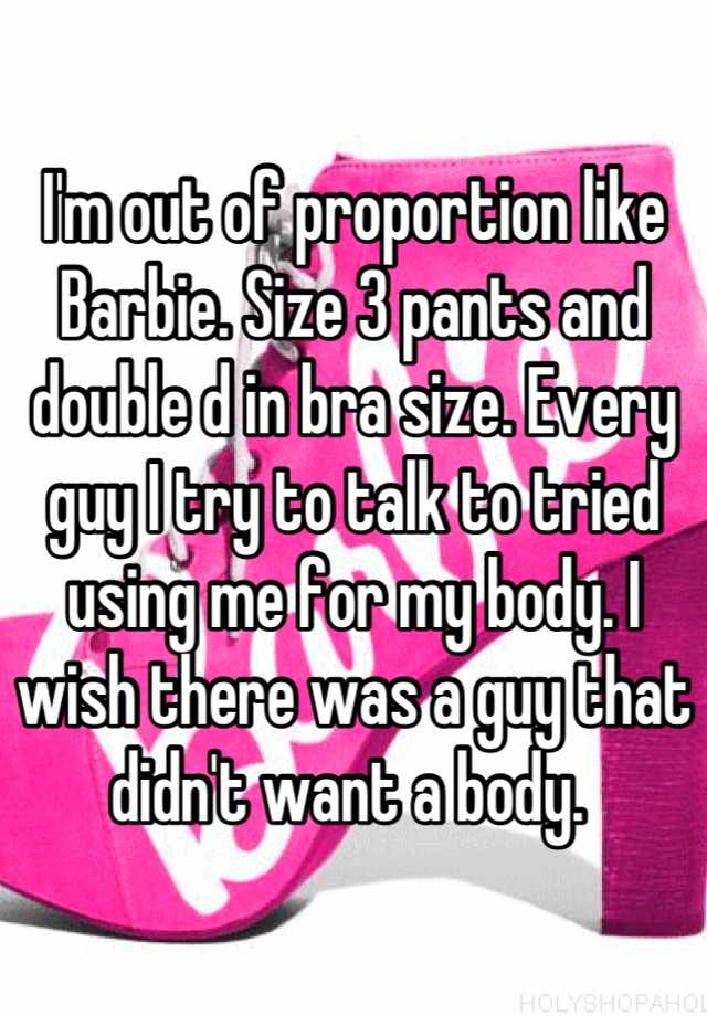 barbie bra size