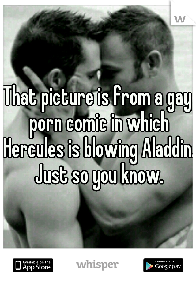 Hercules Gay Porn - That picture is from a gay porn comic in which Hercules is ...