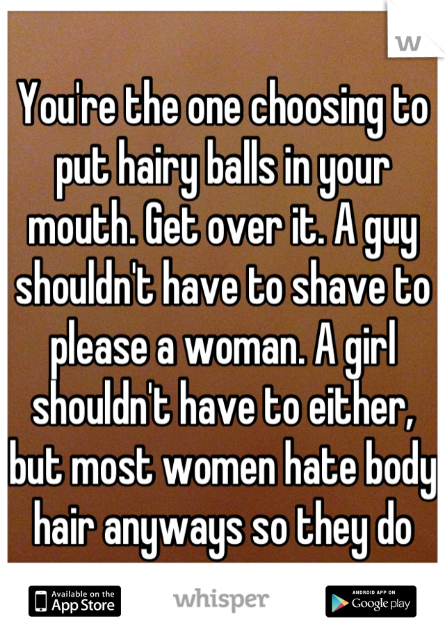 Hairy balls really Too much