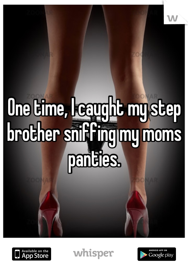 Sister caught step sniff panties help images