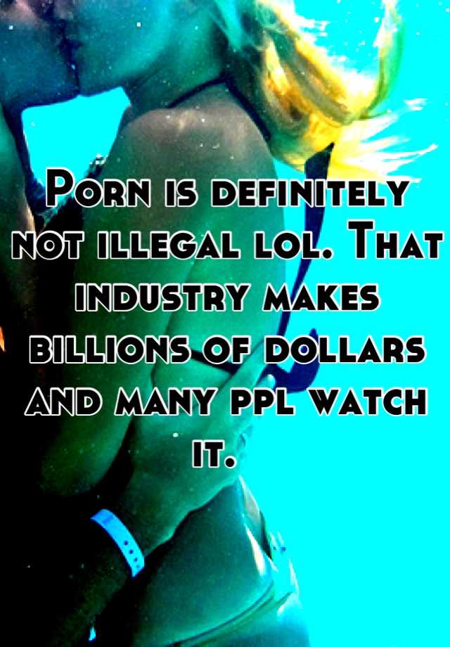Porn definitely not 