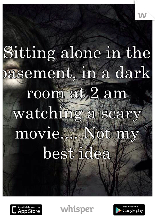 Sitting Alone In The Basement In A Dark Room At 2 Am