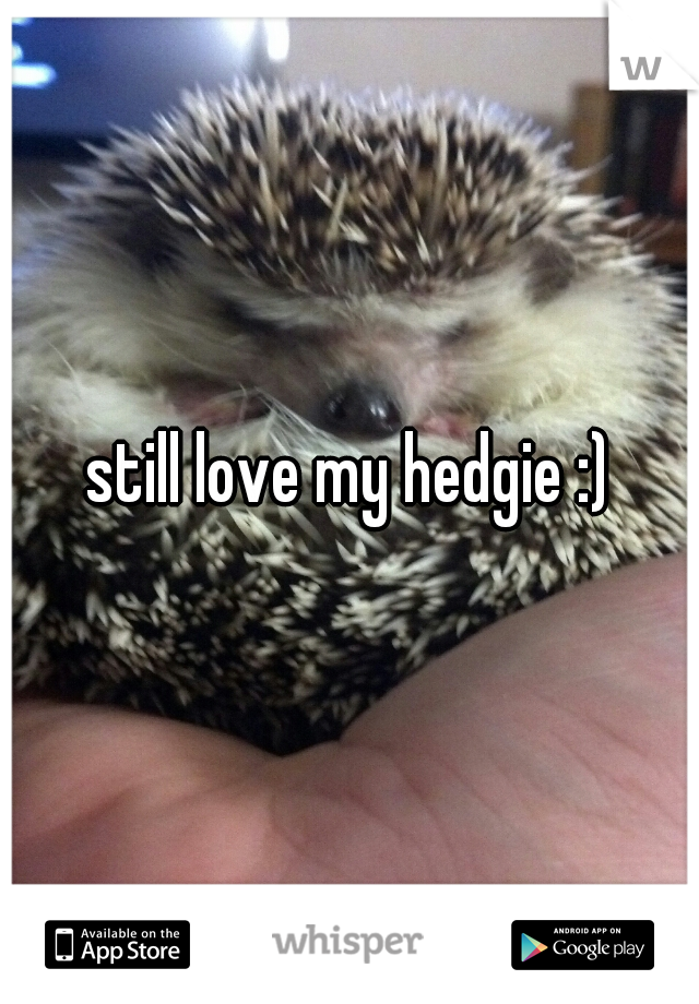 still love my hedgie :)