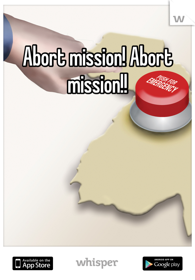 Abort mission! Abort mission!!