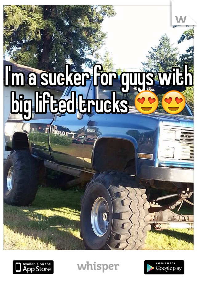 I'm a sucker for guys with big lifted trucks 😍😍