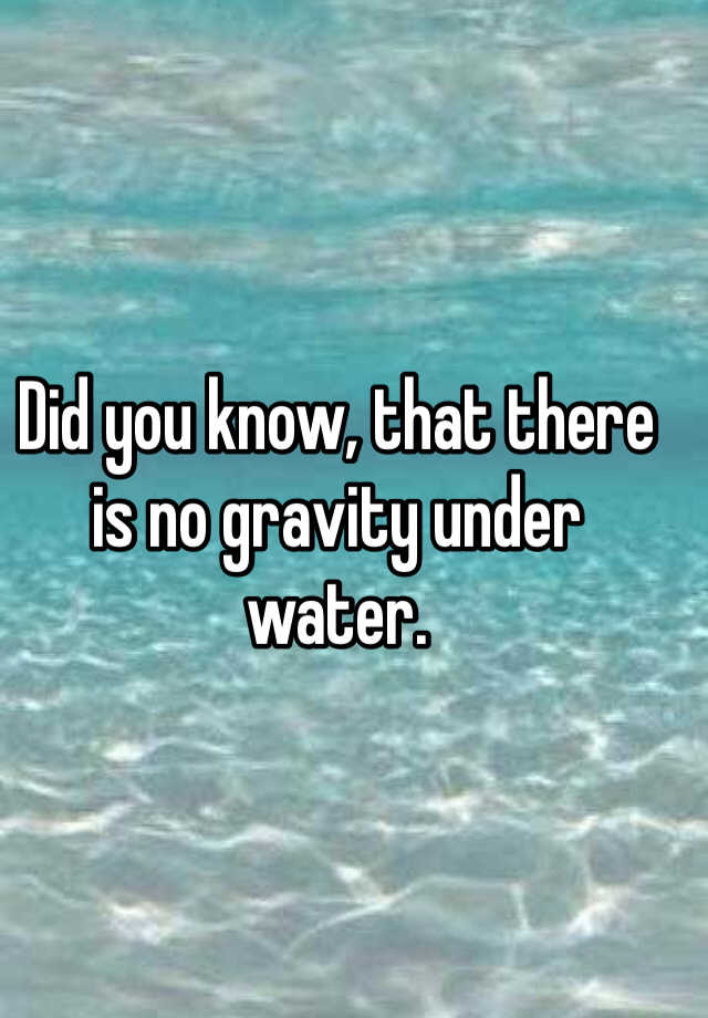 water no gravity london dispersio
