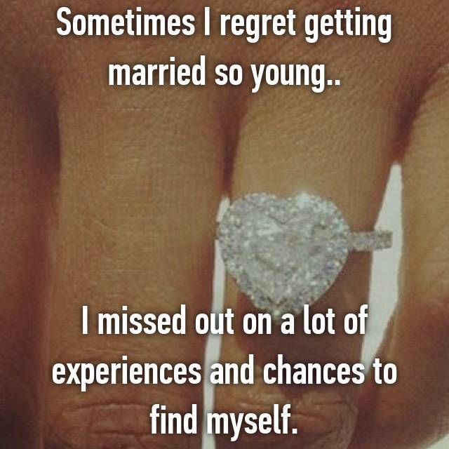 19 Confessions From Women Who Regret Getting Married Young