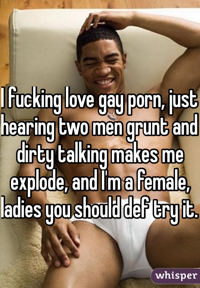 Dirty Captions Porn - I fucking love gay porn, just hearing two men grunt and ...