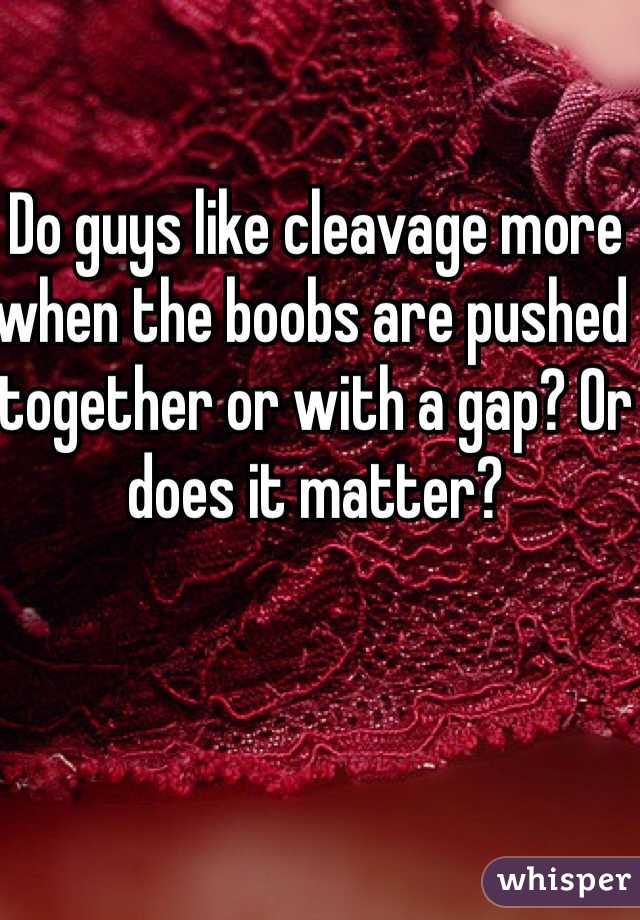 Why men like cleavage