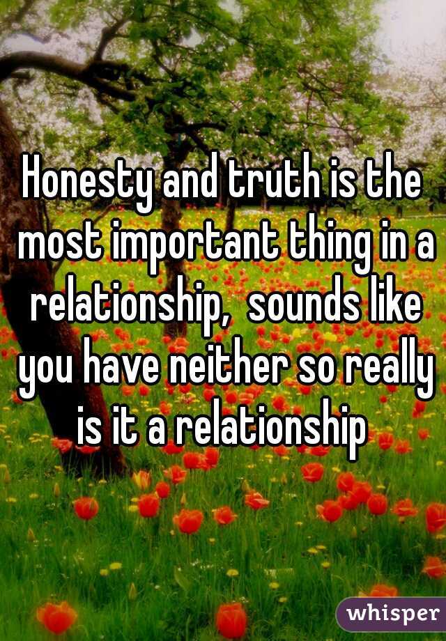 The importance of honesty in a relationship