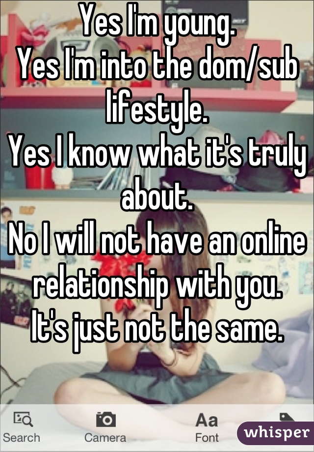 Sub online relationship dom Our Domestic