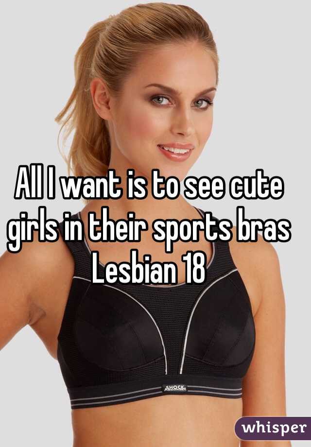 cute girls in sports bras