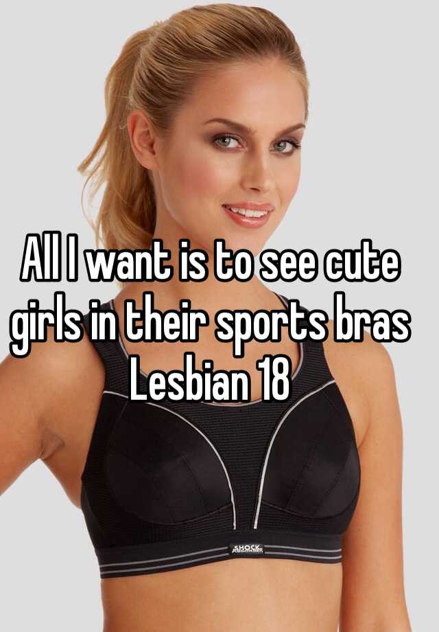 cute girls in sports bras