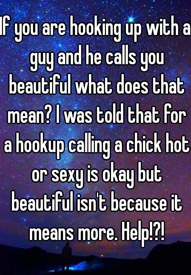 what do you mean by hookup with someone