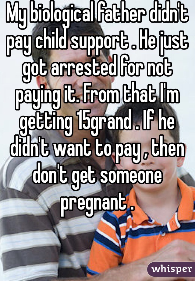 dad not paying child support