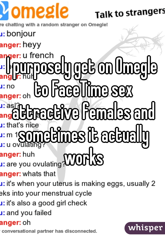 Facetime omegle chat Start Omegle