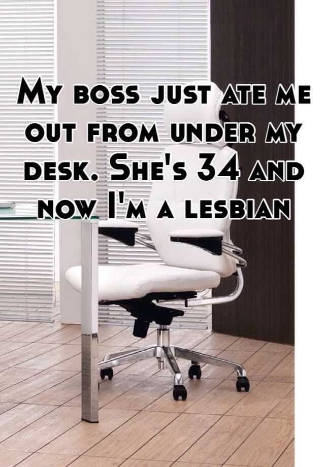 Boss under desk