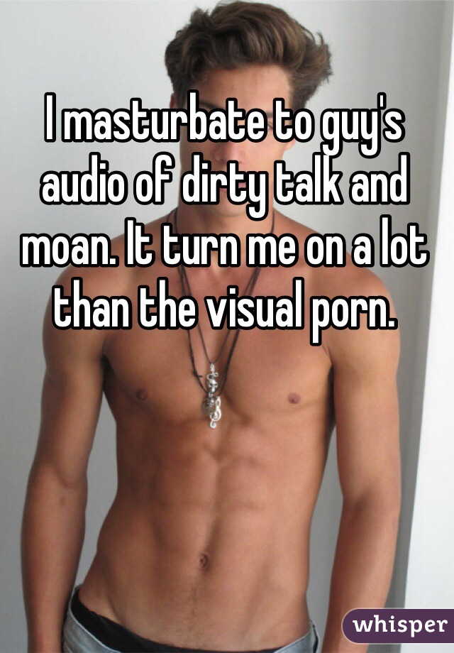 Guy masturbating dirty talk