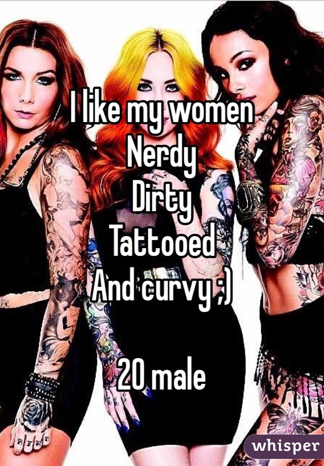 Curvy tattooed women
