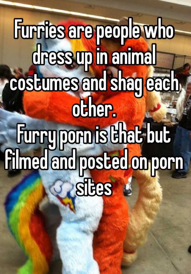 Animal Suits Porn - Furries are people who dress up in animal costumes and shag ...