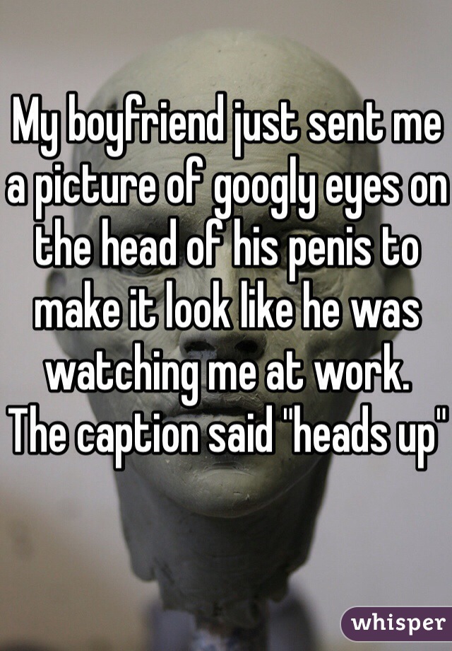 Penis with googly eyes