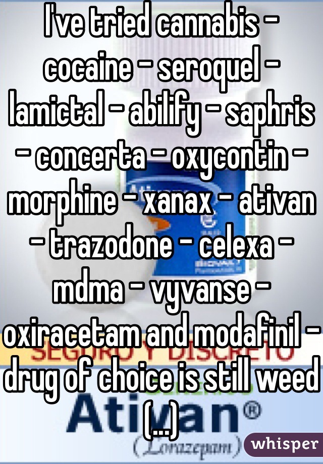 Vyvanse xanax and weed