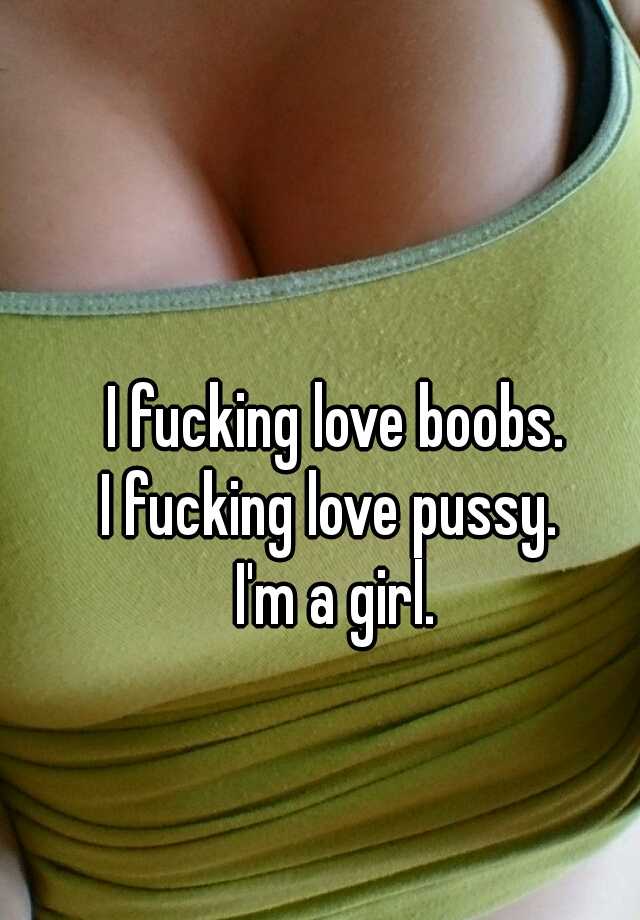 Someone from None posted a whisper, which reads "I fucking love boobs.I...