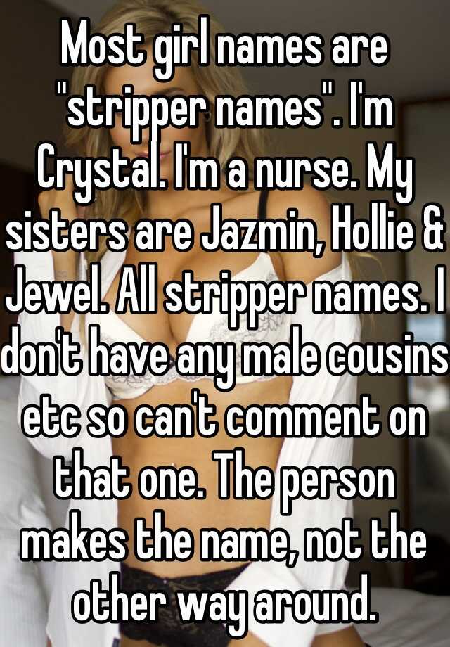 For stripper boys names Male Stripper