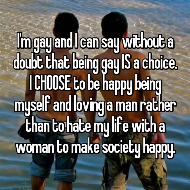 why homosexuality is a choice
