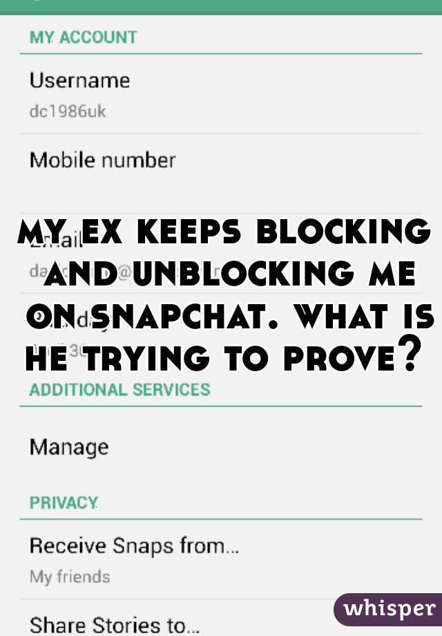 Would my ex unblock me