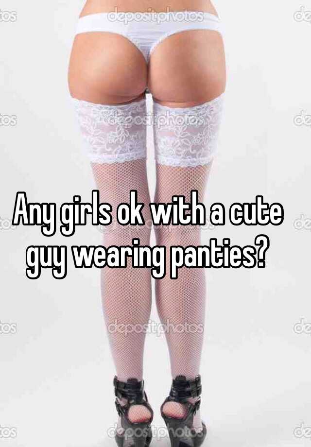 boys wearing panties