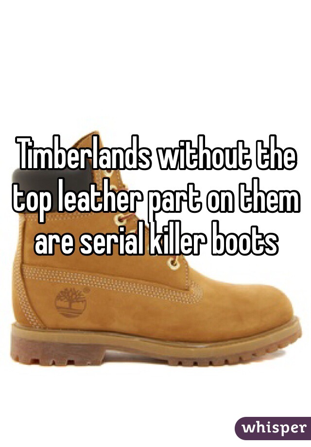 timberlands without leather top