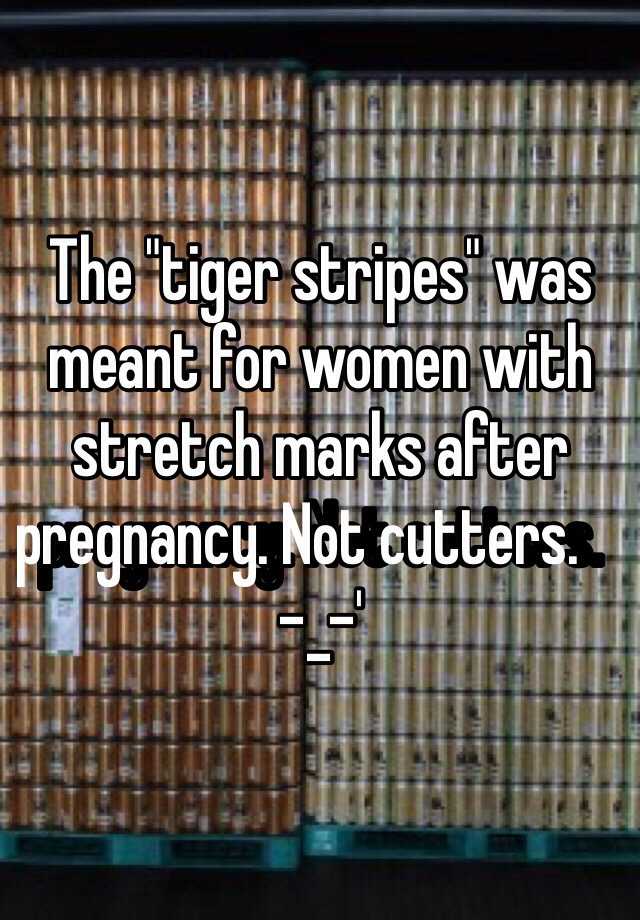 tiger stripes stretch marks tattoo