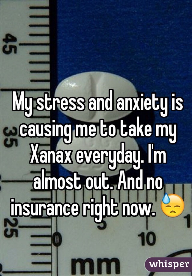 Can you take xanax everyday