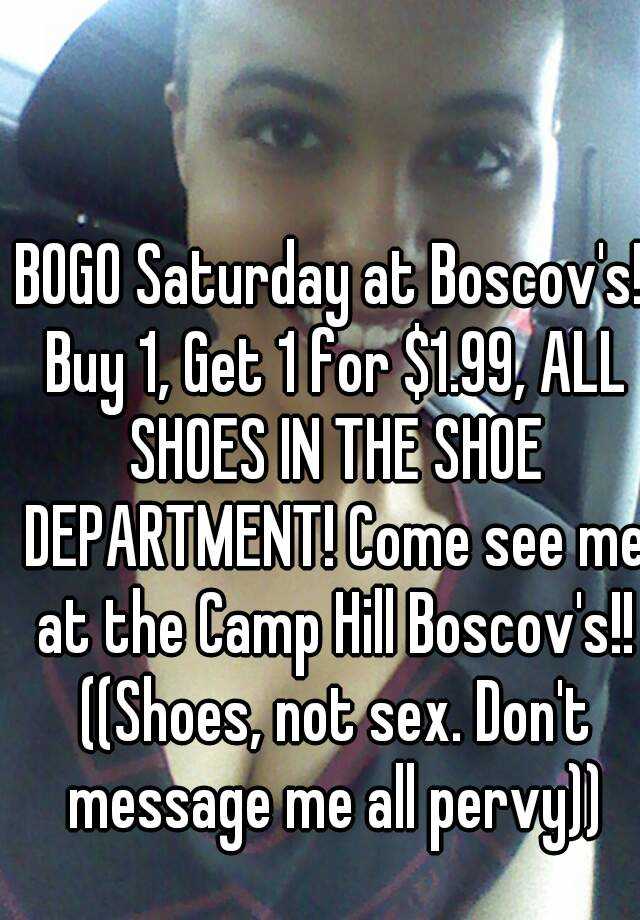 boscov's shoe sale 1.99 2018
