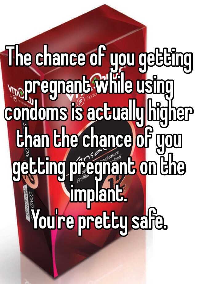 Whats the chance of getting pregnant using a condom