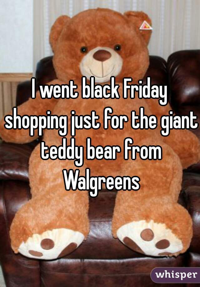 giant teddy bear black friday