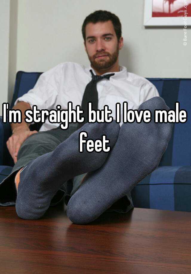 Mens feet straight 