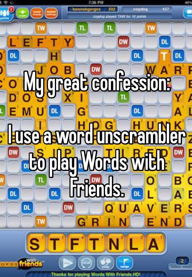 unscramble words with friends