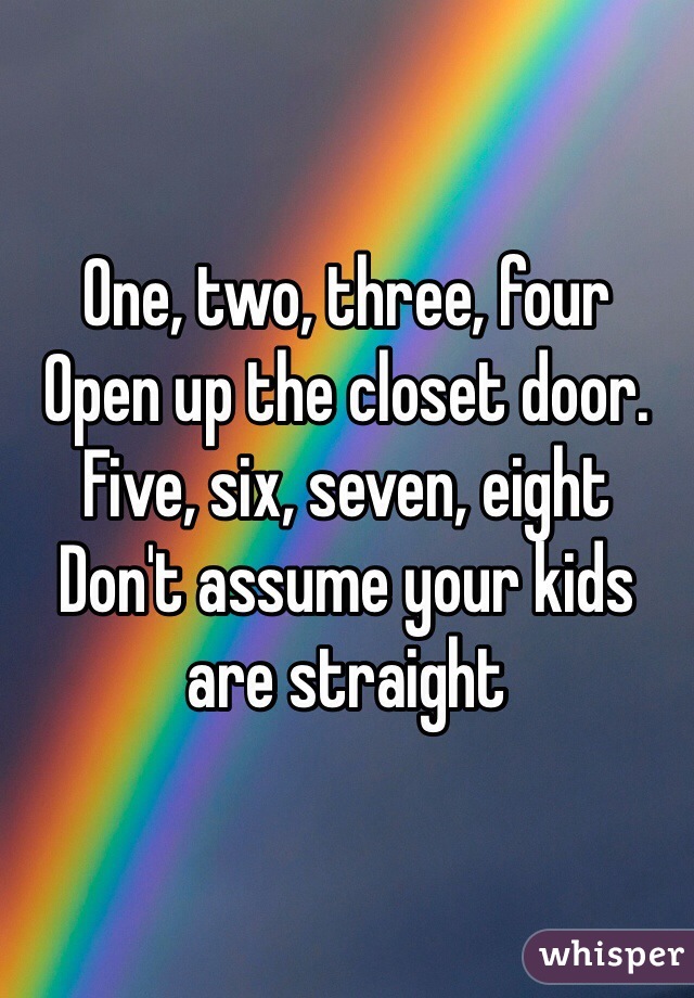 One Two Three Four Open Up The Closet Door Five Six