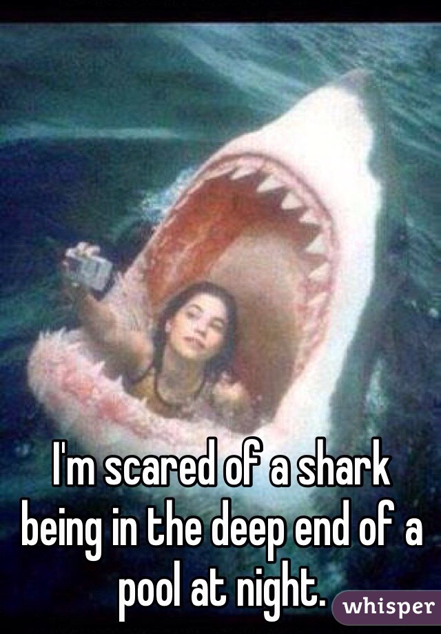 Im Scared Of A Shark Being In Th