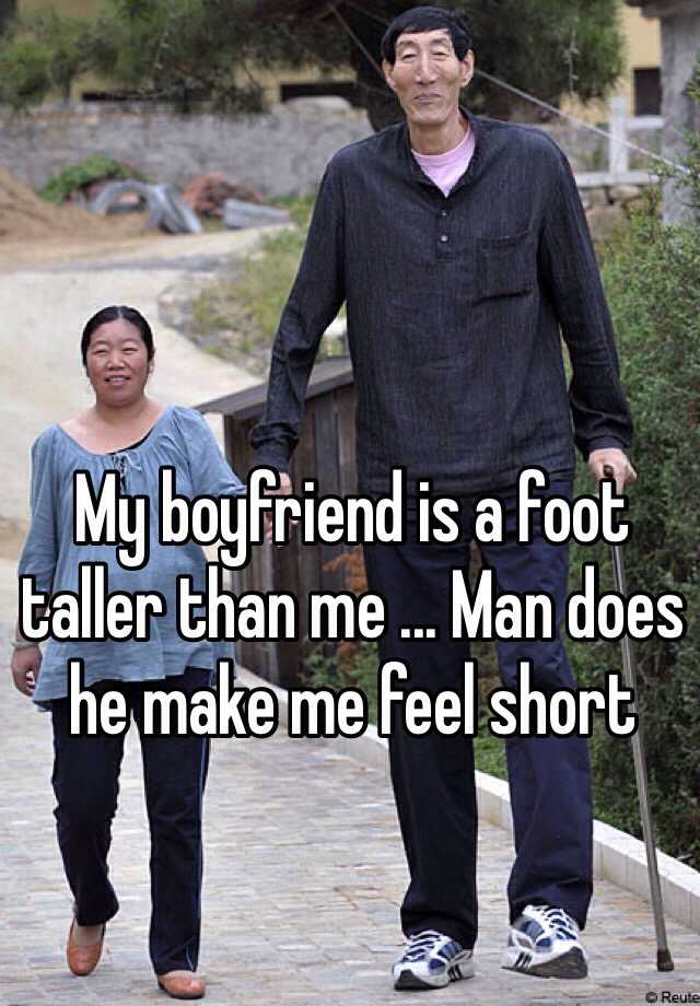 Skinnier me and than shorter is boyfriend my Are you