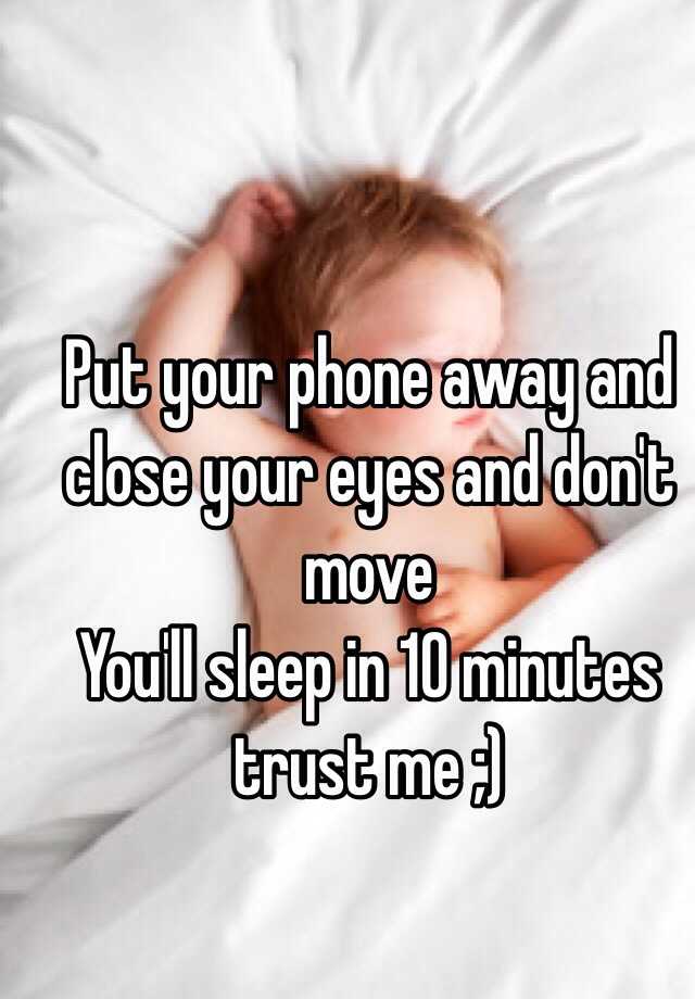 put the phone to sleep