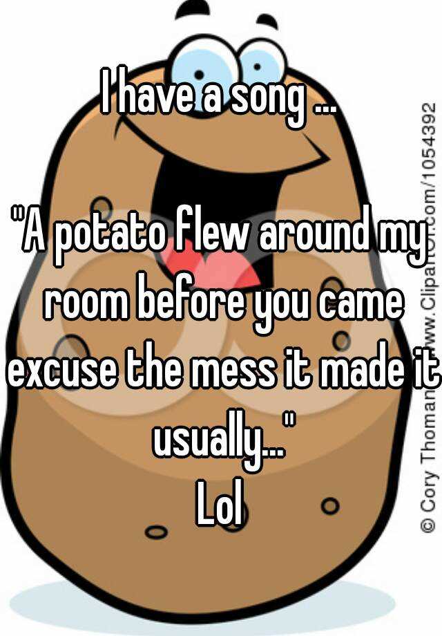 A Potato Flew Around My Room Full Song 25 Best Memes About A Potato Flew Around My Room Remix
