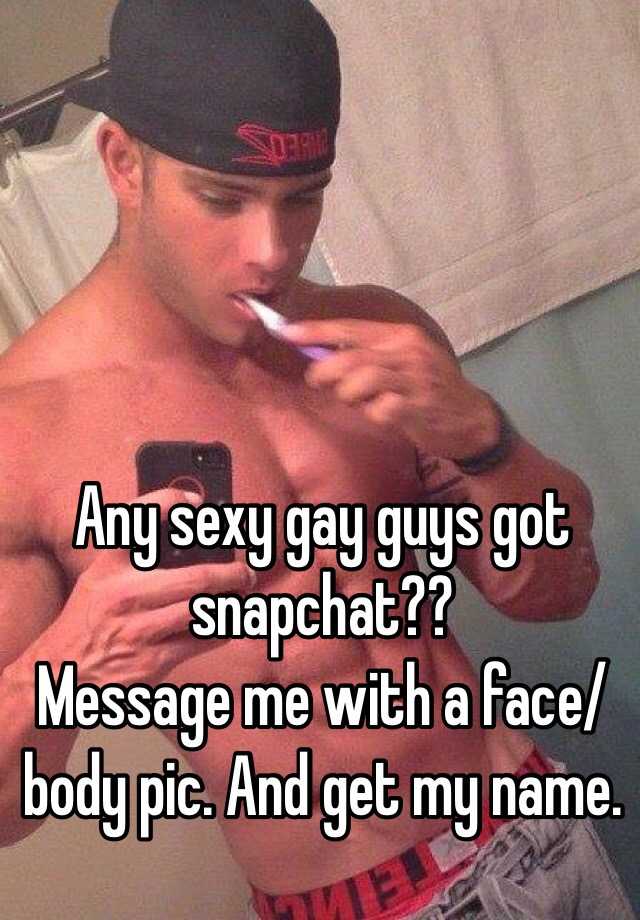 slutty gay snapchat accounts