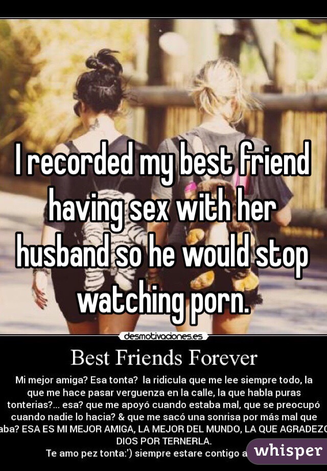 Fucked my husbands best friend
